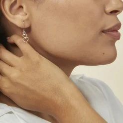 Histoire d'Or Boucles D'oreilles Pendantes Love Love Argent Blanc Discount