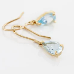 Histoire d'Or Boucles D'oreilles Pendantes Kalyne Or Jaune Topaze or jaune topaze bleue Best