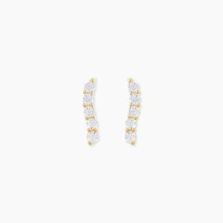 Histoire d'Or Boucles D'oreilles Pendantes Dahina Or Jaune Oxyde De Zirconium Clearance
