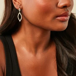 Histoire d'Or Boucles D'Oreilles Pendantes Genghis Or Jaune Sale