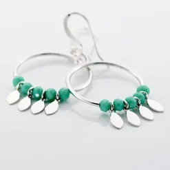 Histoire d'Or Boucles D'oreilles Pendantes Polyna Argent Blanc Pierre De Synthese