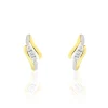 Histoire d'Or Boucles D'oreilles Pendantes Mayline Or Bicolore Diamant Outlet