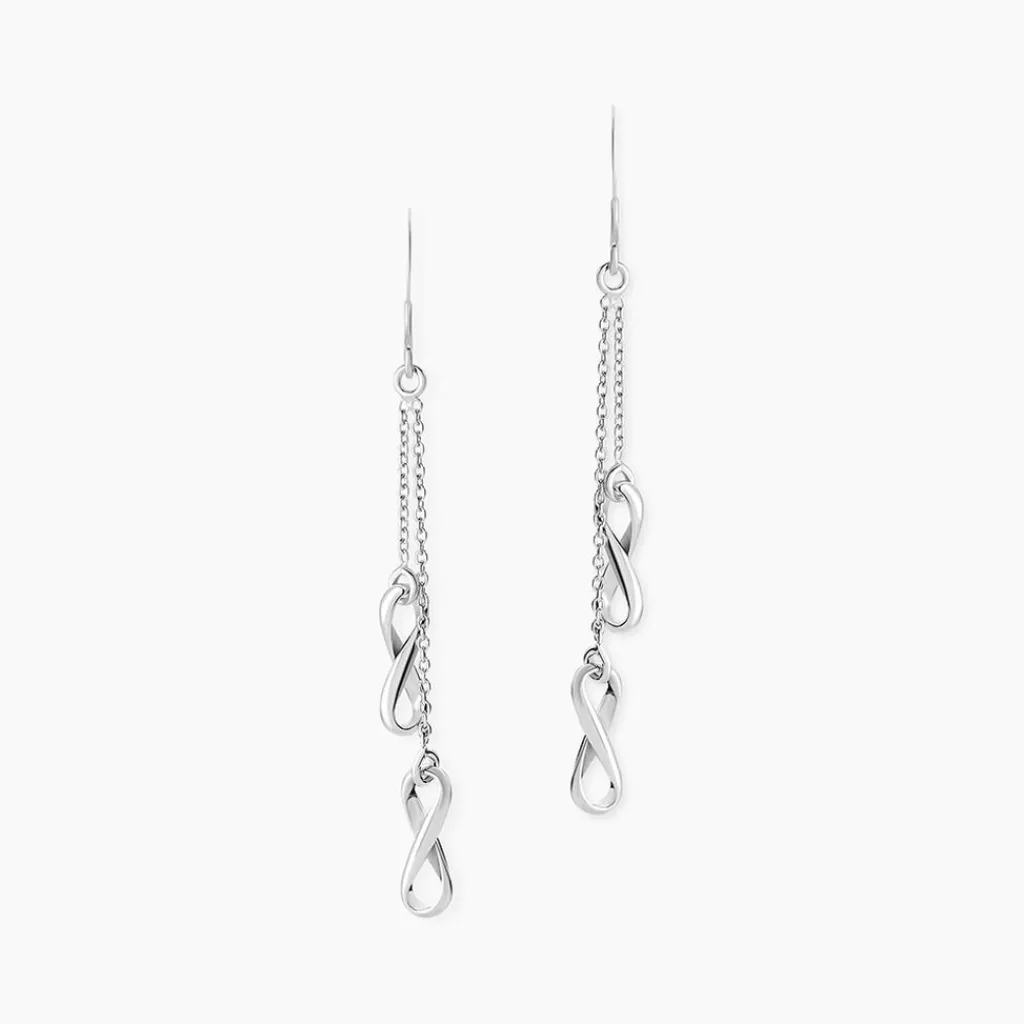 Histoire d'Or Boucles D'oreilles Pendantes Noelle Argent Blanc Outlet