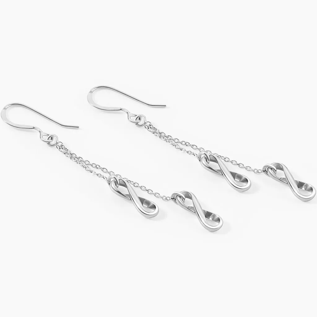 Histoire d'Or Boucles D'oreilles Pendantes Noelle Argent Blanc Outlet