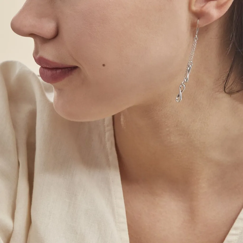 Histoire d'Or Boucles D'oreilles Pendantes Noelle Argent Blanc Outlet