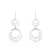 Histoire d'Or Boucles D'oreilles Pendantes Africa Argent Blanc Outlet