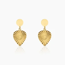 Histoire d'Or Boucles D'oreilles Pendantes Hyacinth Acier Jaune Sale