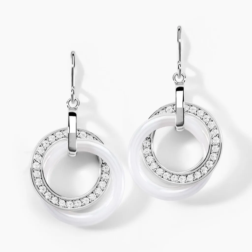 Histoire d'Or Boucles D'oreilles Pendantes Grizzel De Zirconium argent blanc oxyde Outlet