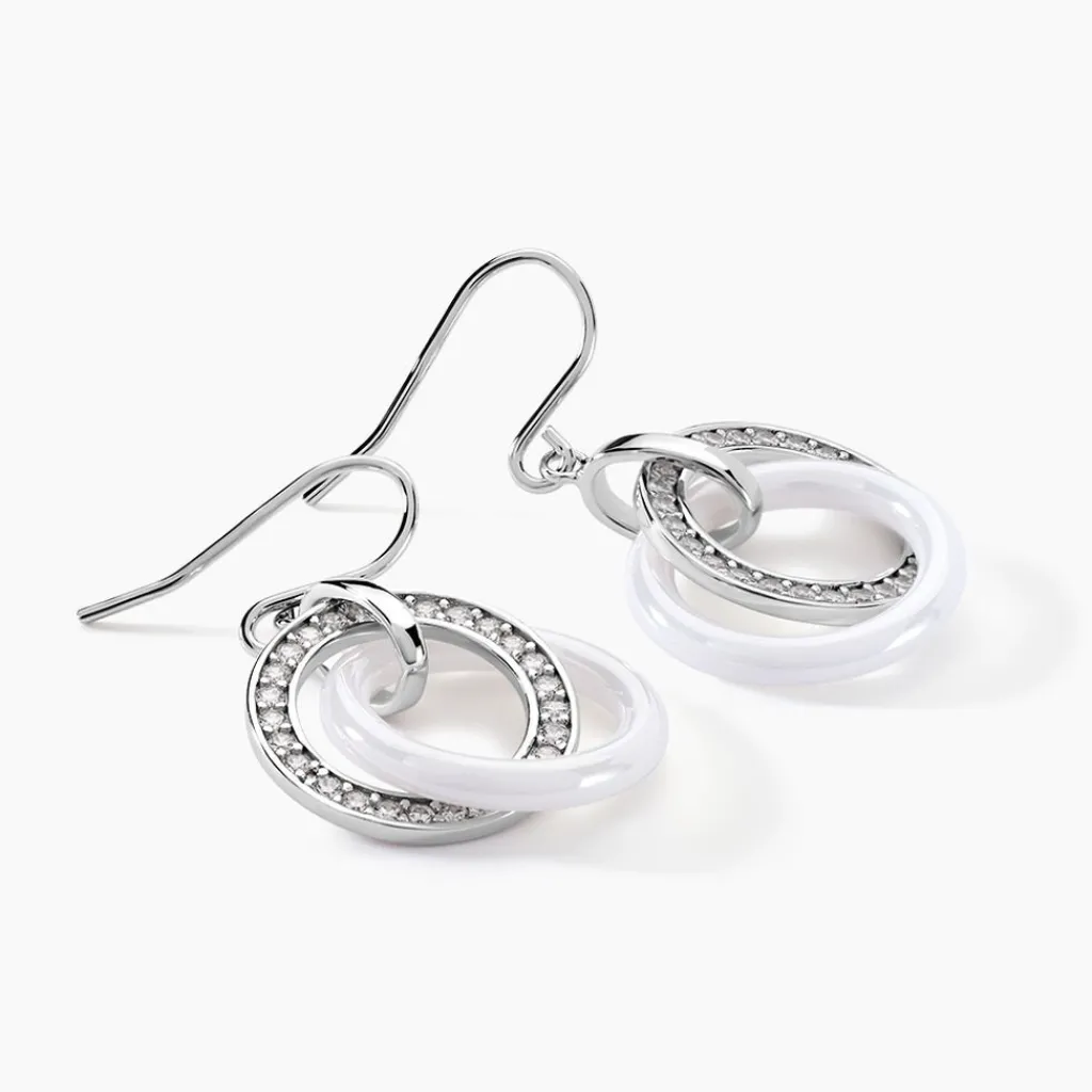 Histoire d'Or Boucles D'oreilles Pendantes Grizzel De Zirconium argent blanc oxyde Outlet