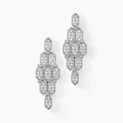 Histoire d'Or Boucles D'oreilles Pendantes Versailles Argent Blanc Oxyde Zirconium Clearance