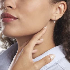 Histoire d'Or Boucles D'oreilles Pendantes Victoria Or Blanc Diamant Outlet