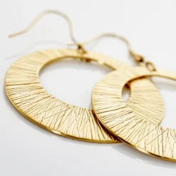 Histoire d'Or Boucles D'oreilles Pendantes Acier Doré Rohan Best