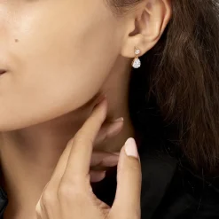 Histoire d'Or Boucles D'oreilles Pendantes Naellya Plaqué Or Oxyde De Zirconium Online