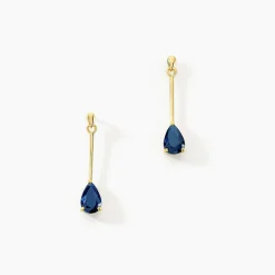 Histoire d'Or Boucles D'oreilles Pendantes Goutte or jaune saphir Online