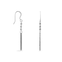 Histoire d'Or Boucles D'oreilles Pendantes Melodie Argent Blanc Outlet