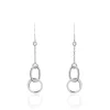 Histoire d'Or Boucles D'oreilles Pendantes Toi Et Moi Argent Blanc Online