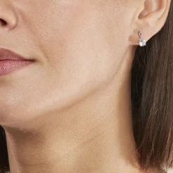 Histoire d'Or Boucles D'oreilles Pendantes Micheline Or Bicolore Oxyde De Zirconium