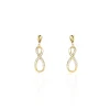 Histoire d'Or Boucles D'oreilles Pendantes Dunya Plaqué Or Jaune Oxyde De Zirconium Discount