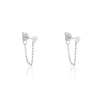 Histoire d'Or Boucles D'oreilles Pendantes Argent Blanc Leent Perles De Culture Sale
