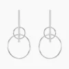 Histoire d'Or Boucles D'oreilles Pendantes Enissa Argent Blanc Sale