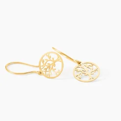 Histoire d'Or Boucles D'Oreilles Pendantes Gorden Or Jaune
