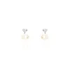 Histoire d'Or Boucles D'oreilles Pendantes Lorella Argent Blanc Perle De Culture Clearance