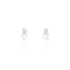 Histoire d'Or Boucles D'oreilles Pendantes Sathine Argent  Perle De Culture Et Oxyde Online