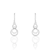Histoire d'Or Boucles D'oreilles Pendantes Greta Argent Blanc Outlet