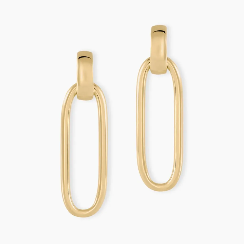 Histoire d'Or Boucles D'oreilles Pendantes Plaqué Or Lavrenti New