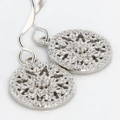 Histoire d'Or Boucles D'oreilles Pendantes Brunilda Argent Blanc Oxyde De Zirconium Clearance