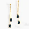 Histoire d'Or Boucles D'oreilles Pendantes Or Jaune Carlyn Topaze Outlet