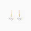 Histoire d'Or Boucles D'oreilles Pendantes Oxyde Rond Or Jaune Oxyde De Zirconium
