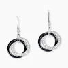 Histoire d'Or Boucles D'oreilles Pendantes Grizzel Argent Blanc Céramique Et Oxyde Online