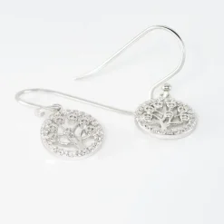 Histoire d'Or Boucles D'oreilles Pendantes Chimere Argent Blanc Oxyde De Zirconium Discount