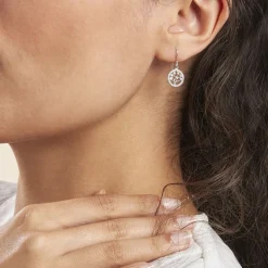 Histoire d'Or Boucles D'oreilles Pendantes Chimere Argent Blanc Oxyde De Zirconium Discount