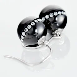 Histoire d'Or Boucles D'oreilles Pendantes Nina Cera Argent  Strass Et Céramique Hot