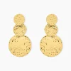 Histoire d'Or Boucles D'oreilles Pendantes Josephine Acier Doré Hot