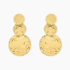 Histoire d'Or Boucles D'oreilles Pendantes Josephine Acier Doré Hot