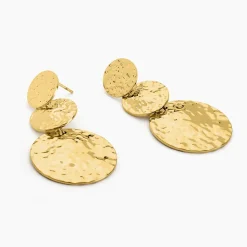 Histoire d'Or Boucles D'oreilles Pendantes Josephine Acier Doré Hot