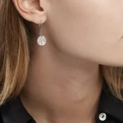 Histoire d'Or Boucles D'oreilles Pendantes Argent Blanc Sofee Nacress Outlet