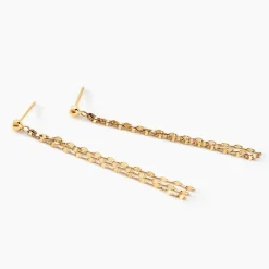 Histoire d'Or Boucles D'oreilles Pendantes Luminara Or Jaune Discount