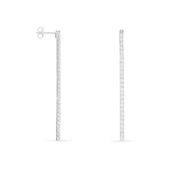 Histoire d'Or Boucles D'oreilles Pendantes Lou-anne De Zirconium argent blanc oxyde Clearance