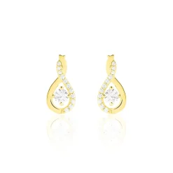 Histoire d'Or Boucles D'oreilles Pendantes Evana Or Jaune Oxyde De Zirconium Outlet