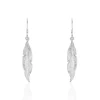 Histoire d'Or Boucles D'oreilles Pendantes Violka Argent Blanc New