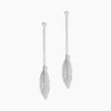 Histoire d'Or Boucles D'oreilles Pendantes Euriell Argent Blanc
