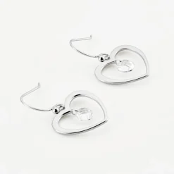 Histoire d'Or Boucles D'oreilles Pendantes Argent Blanc Armo Oxydes De Zirconium