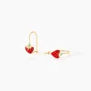 Histoire d'Or Boucles D'oreilles Pendantes Elizabetae Fraise Or Jaune Discount