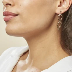 Histoire d'Or Boucles D'oreilles Pendantes Indi Plaqué Or Jaune Outlet