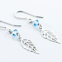 Histoire d'Or Boucles D'oreilles Pendantes Angelika Argent Blanc Pierre De Synthese Sale