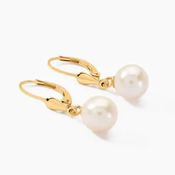 Histoire d'Or Boucles D'oreilles Pendantes Cecilius Or Jaune Perle De Culture Sale